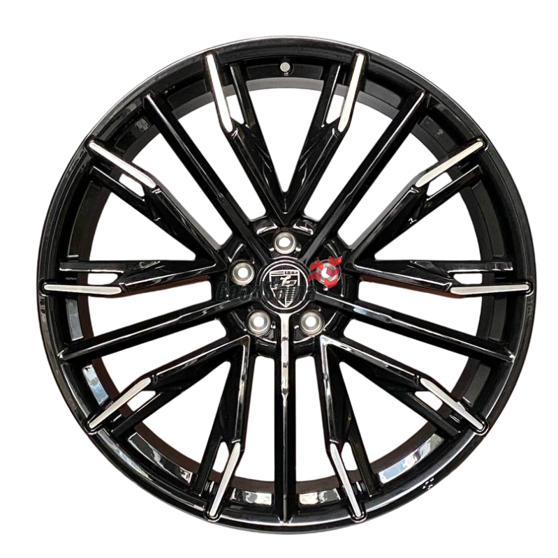 Автодиск кованый BM-LW765 LARTE R22 9.5J 5x112 ET37 66.6 Bright Black Car Surface